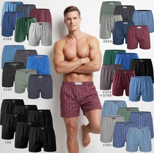 12 herren boxershorts - 3/6/9/12,