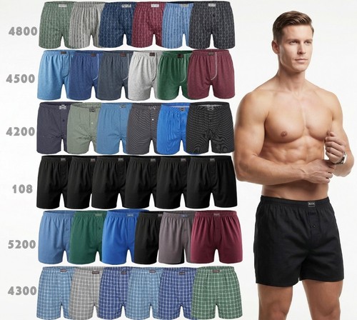 12 herren boxershorts - 3/6/9/12,
